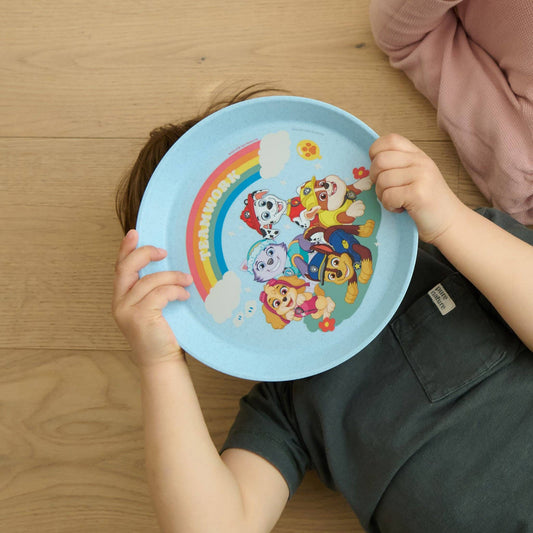 Kleiner Teller CONNECT PLATE GROW PAW PATROL: Organic sky blue paw patrol Koziol ideas for friends GmbH NATURKINDCHEN