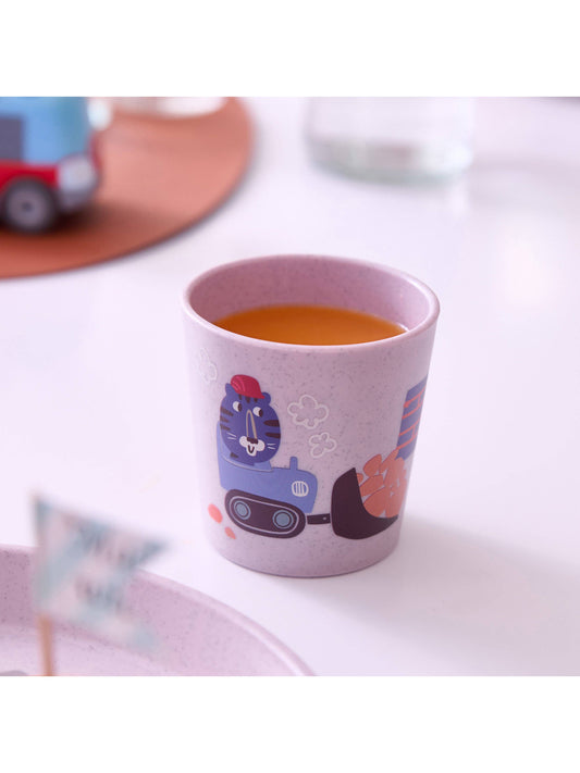 Becher CONNECT CUP S TRUCKS: Organic grey trucks Koziol ideas for friends GmbH NATURKINDCHEN