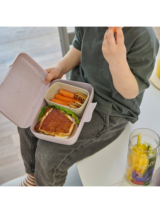 Lunchbox m. Trennschale CANDY L TRUCKS: Organic grey trucks Koziol ideas for friends GmbH NATURKINDCHEN