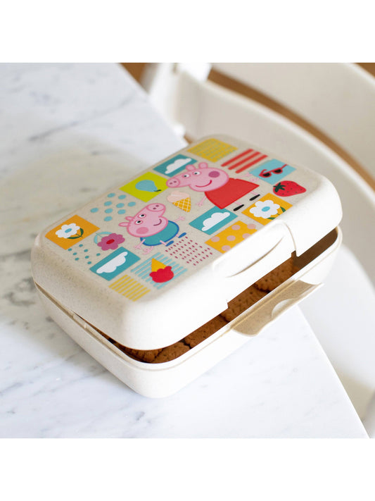 Lunchbox m. Trennschale CANDY L PEPPA PIG: Organic sand Koziol ideas for friends GmbH NATURKINDCHEN
