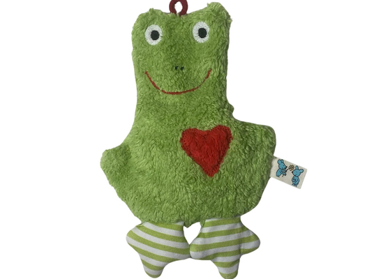 Bio Öko Kinder Mini Kissen "Frosch"/ FKM-5: Bio Dinkelkörner Pat & Patty NATURKINDCHEN