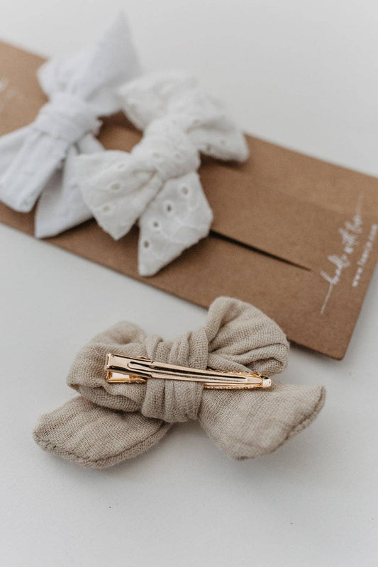 Haarspangen 'Large Bows Mixed Trio' Leevje NATURKINDCHEN