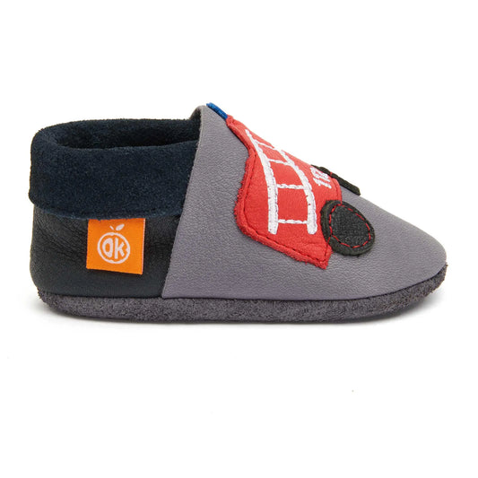 Kinder-Hausschuhe Frankie die Feuerwehr: 20/21 Orangenkinder® NATURKINDCHEN