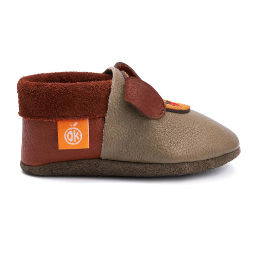 Kinder-Hausschuhe Waldi der Welpe: 20/21 Orangenkinder® NATURKINDCHEN