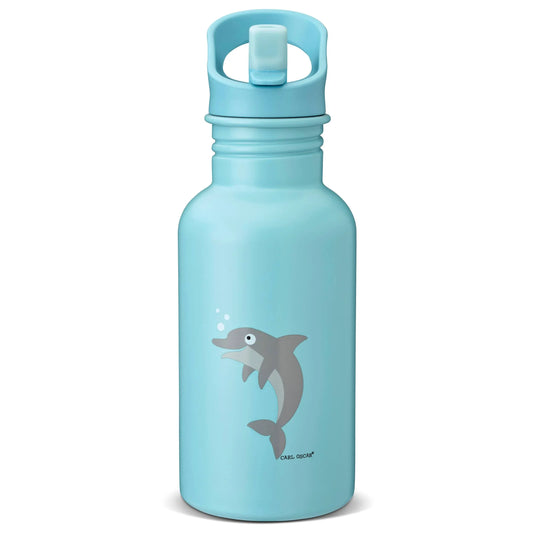 SteelIsh™ Trinkflasche 0,5 l Blau-Dolphin Carl Oscar NATURKINDCHEN