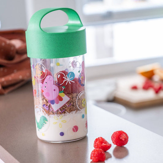 Snackpot / Trinkflasche BUDDY SNACK 0,5 PEPPA PIG POP: Organic spring green Koziol ideas for friends GmbH NATURKINDCHEN