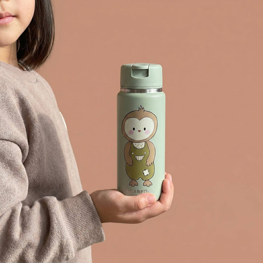 TINY Thermo Kinder Trinkflasche Edelstahl - Eule BEARFOOT NATURKINDCHEN
