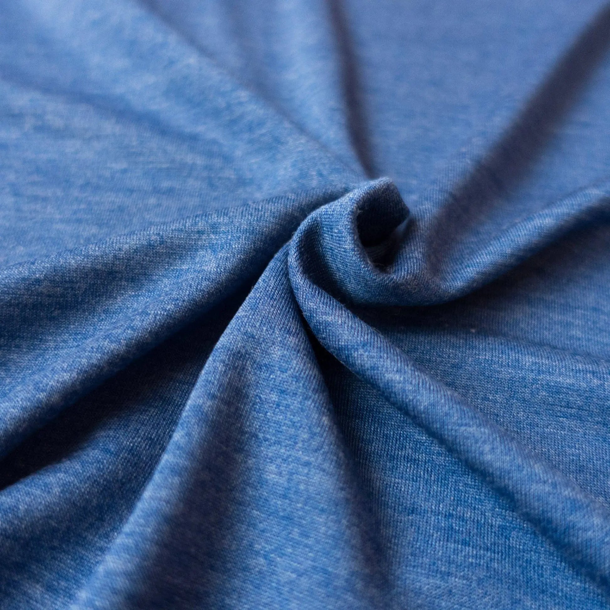 Shirt royal blau uni, Merinowolle & Seide (bio/GOTS): 122-128 Glückskind