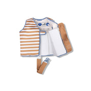 Schwimmweste - Braun/Weiß - Softlines: 3/6 Years Swim Essentials      NATURKINDCHEN