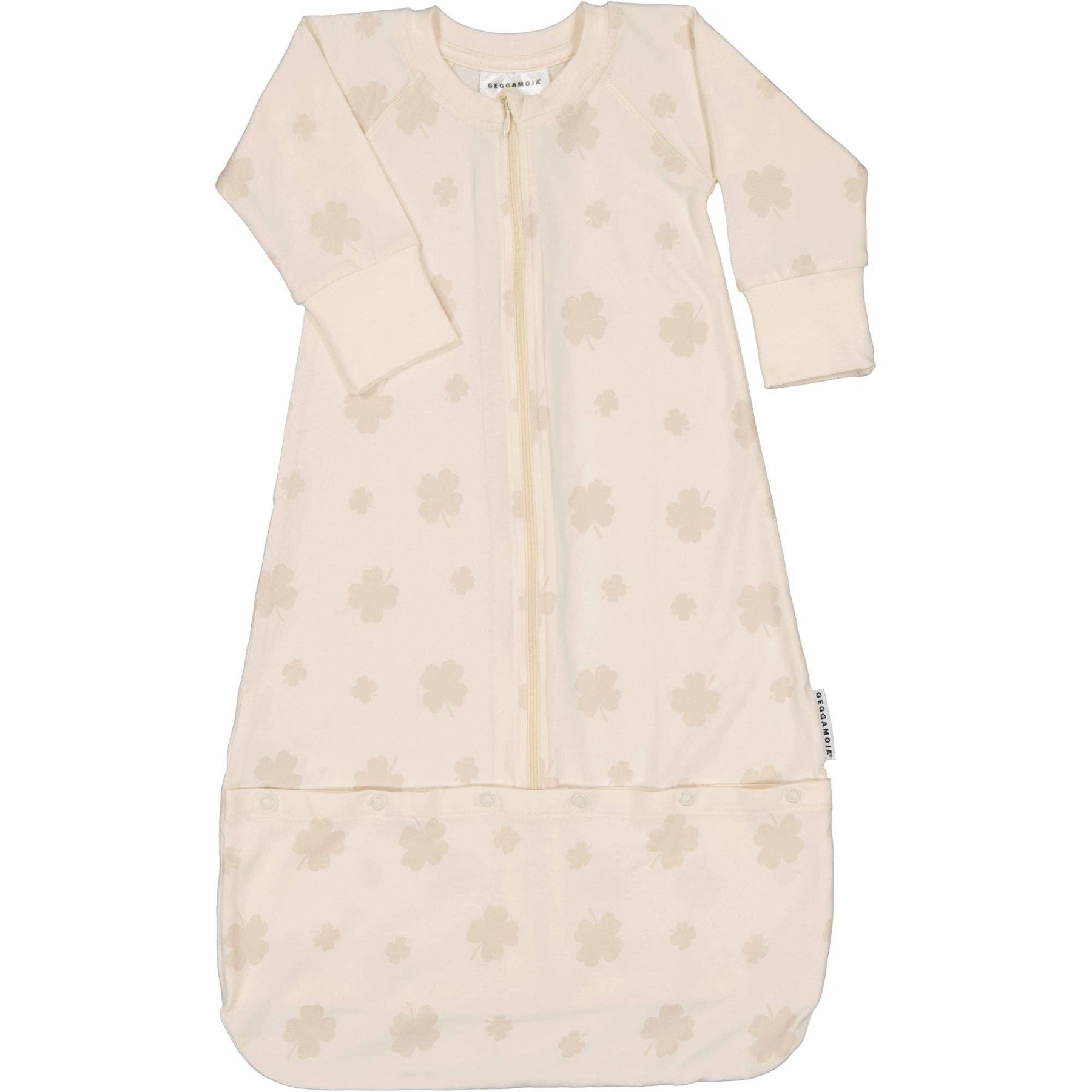 Schlafsack Bambus Kleeblatt Beige: 62/68 Geggamoja      NATURKINDCHEN