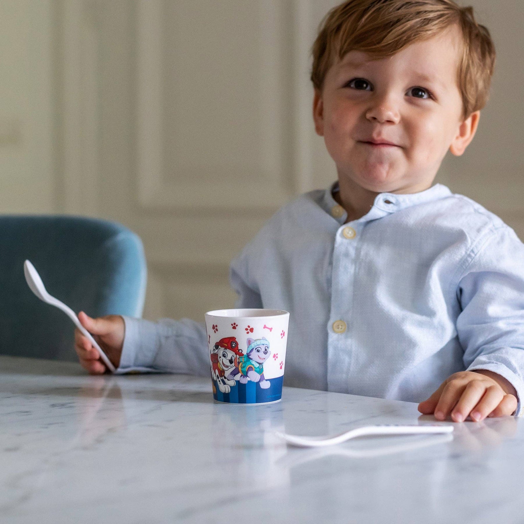 Becher + Besteckset EASY EATER SET PAW PATROL: Cloud white Koziol ideas for friends GmbH      NATURKINDCHEN