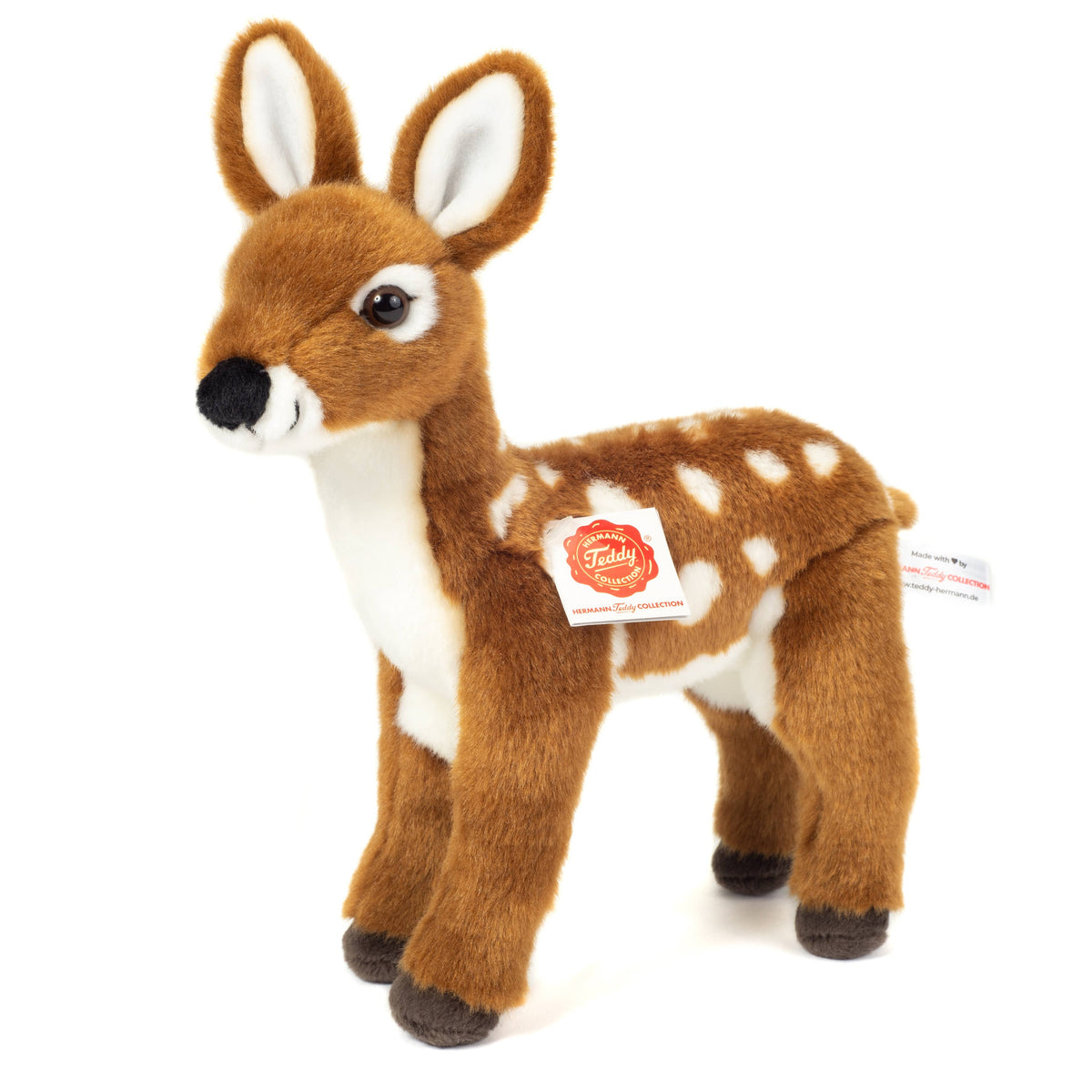 Rehkitz stehend 23 cm - Plüschtier - Stofftier Teddy Hermann      NATURKINDCHEN
