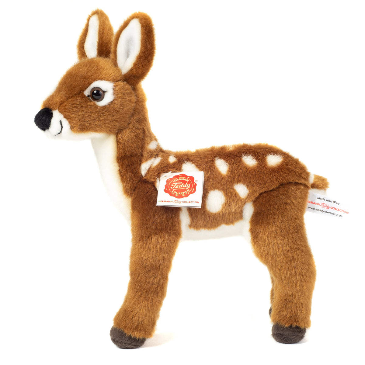 Rehkitz stehend 23 cm - Plüschtier - Stofftier Teddy Hermann      NATURKINDCHEN