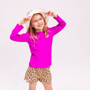 UV-Schwimm-T-Shirt, langärmlig – Lila – Wild Fuchsia: 98/104 Swim Essentials      NATURKINDCHEN