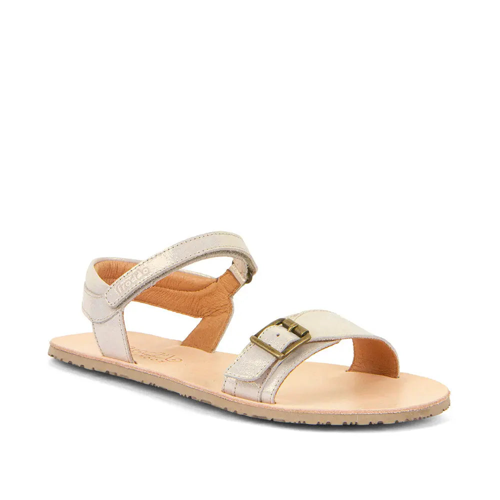 Froddo Sandalen - BAREFOOT FLEXY BUCKLE GOLD SHINE NATURKINDCHEN