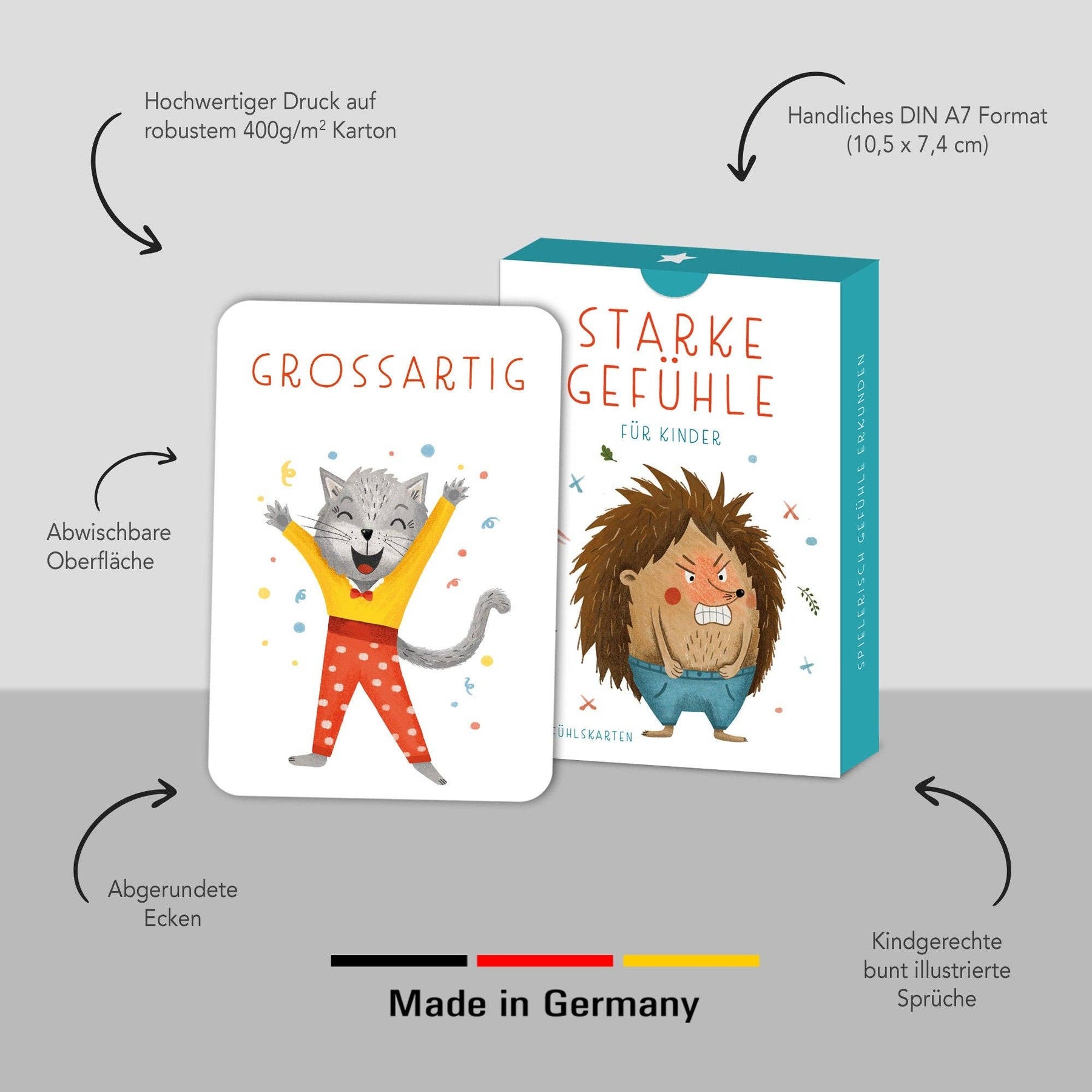 Starke Gefühle – Gefühlskarten für Kinder Rüsselfuchs      NATURKINDCHEN