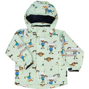 Regenjacke Pippi Langstrumpf Mint: 98/104 Geggamoja      NATURKINDCHEN