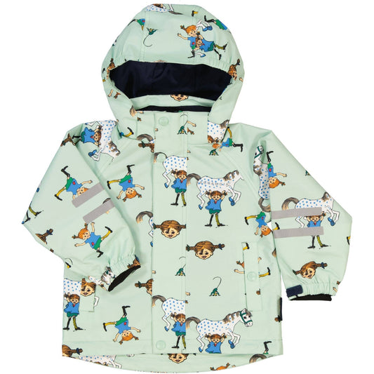 Regenjacke Pippi Langstrumpf Mint: 98/104 Geggamoja      NATURKINDCHEN