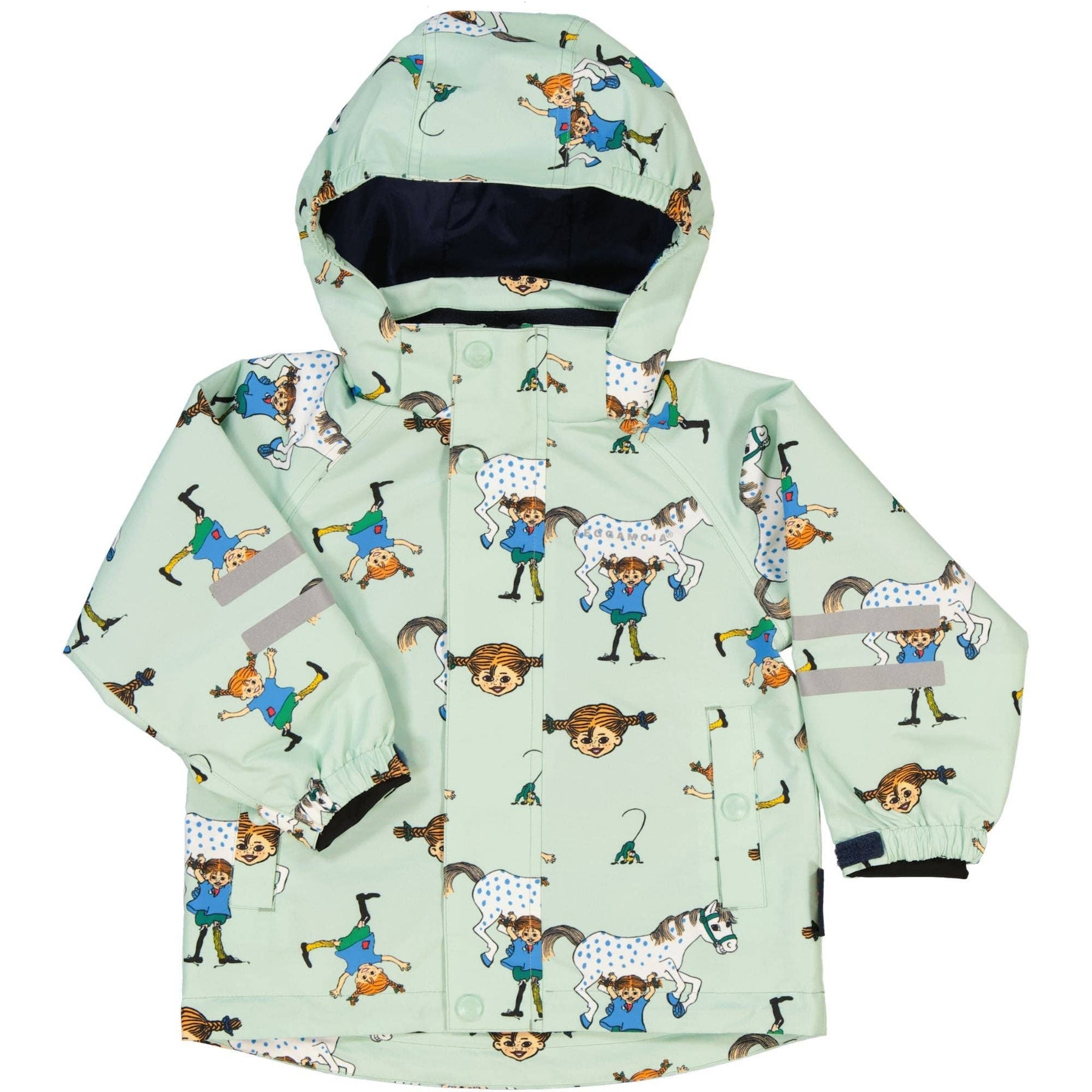 Regenjacke Pippi Langstrumpf Mint: 110/116 Geggamoja      NATURKINDCHEN