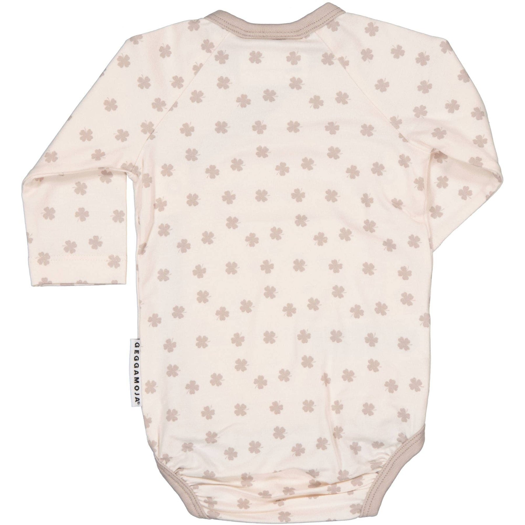 Wickelbody Bambus Beige Kleeblatt: 62/68 Geggamoja      NATURKINDCHEN