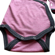 Wickelbody rose, Merinowolle & Seide (bio/GOTS): 50-56 Glückskind      NATURKINDCHEN