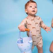 UV-Badeanzug Jungen - Beige - Roamer: 62/68 Swim Essentials      NATURKINDCHEN