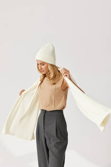 Schal Penelope 100% Merinowolle 170x60cm - 4 Farben!: Gebrochenes Ander      NATURKINDCHEN