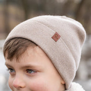 Strickmütze für Kinder aus Merino und Cashmere: Staubig rosa / 3-10 Jahre menique      NATURKINDCHEN