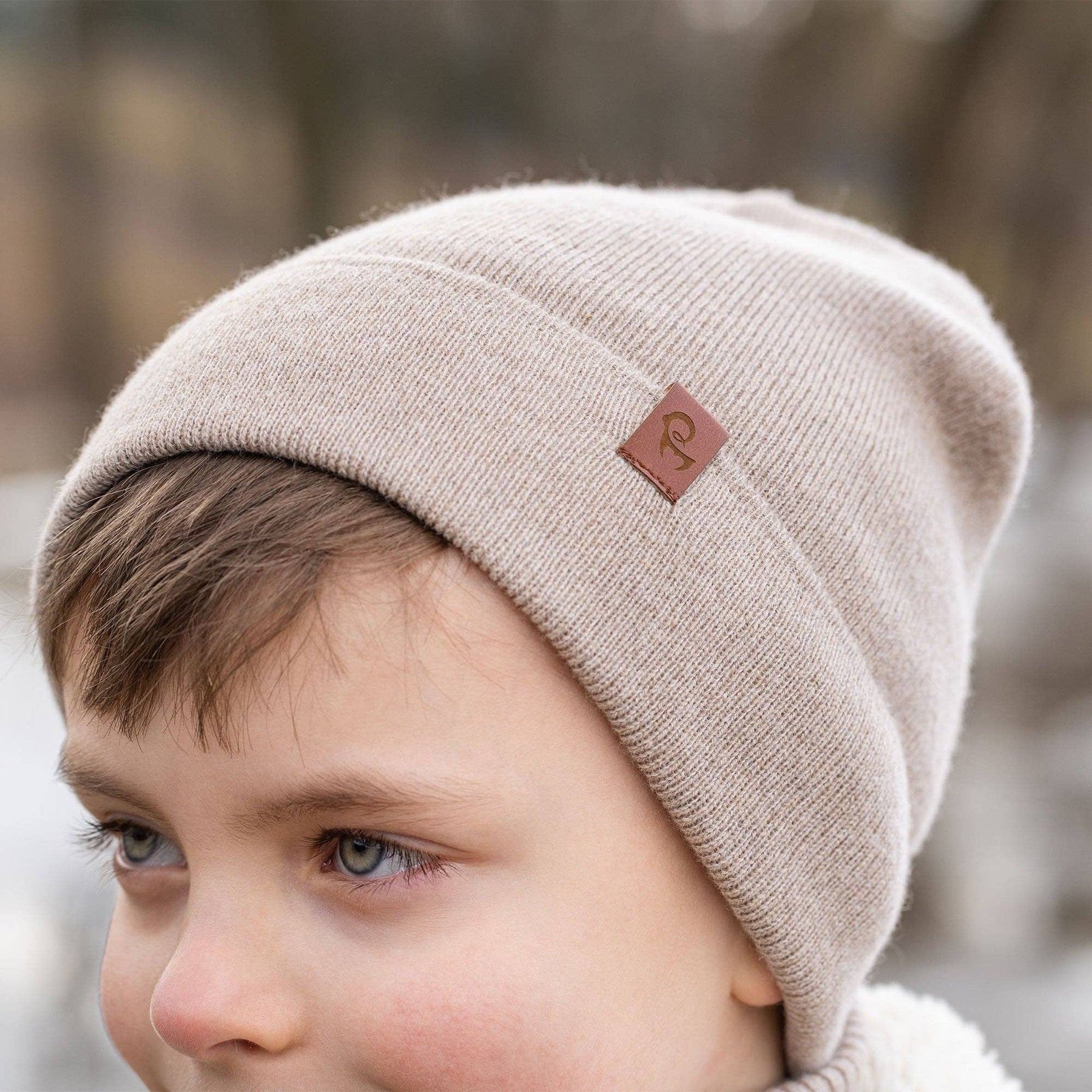 Strickmütze für Kinder aus Merino und Cashmere: Staubig rosa / 3-10 Jahre menique      NATURKINDCHEN