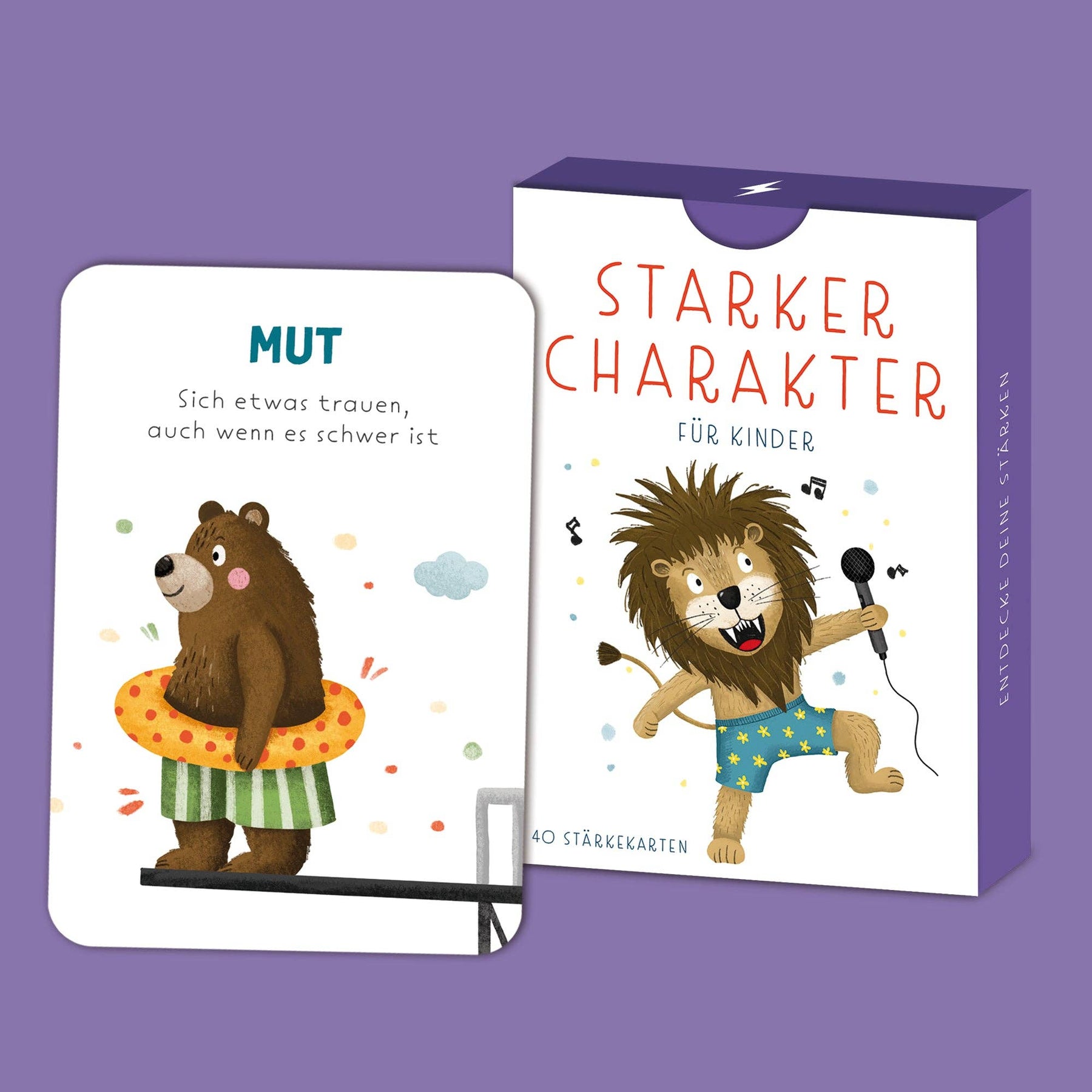 Starker Charakter – Stärkekarten für Kinder Rüsselfuchs      NATURKINDCHEN