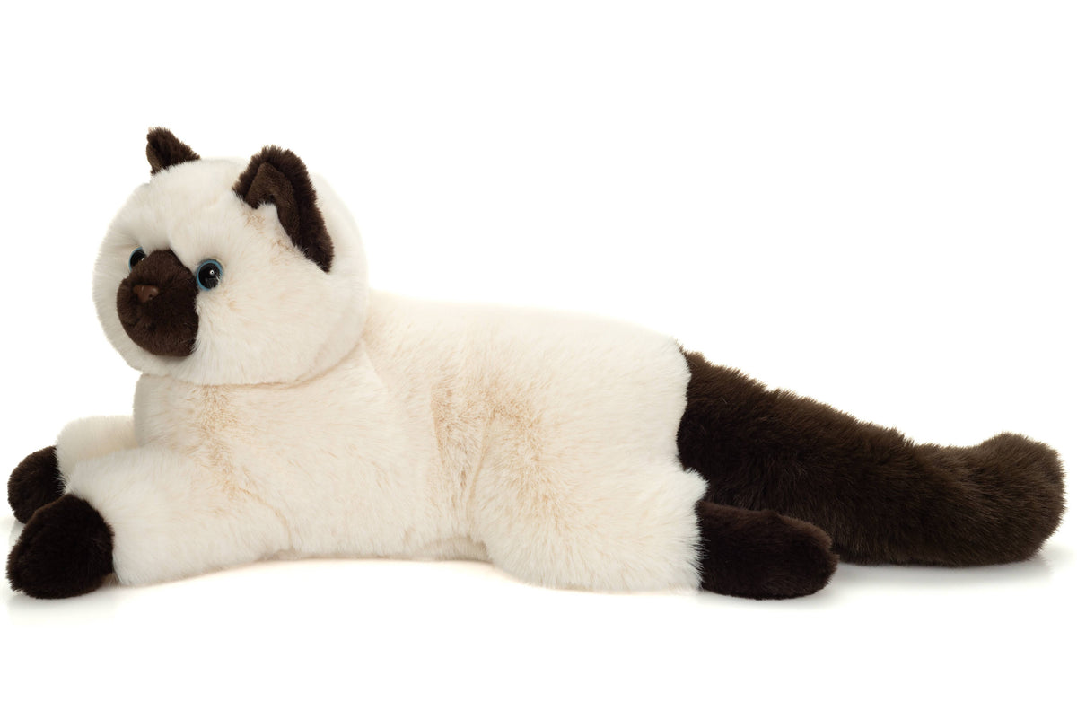Birma-Katze liegend 36 cm - Plüschtier - Stofftier Teddy Hermann      NATURKINDCHEN