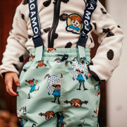 Regenhose Pippi Langstrumpf Mint: 122/128 Geggamoja      NATURKINDCHEN