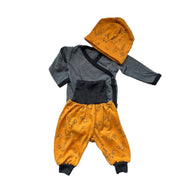 Wickelbody fels grau, Merinowolle & Seide (bio/GOTS): 50-56 Glückskind      NATURKINDCHEN