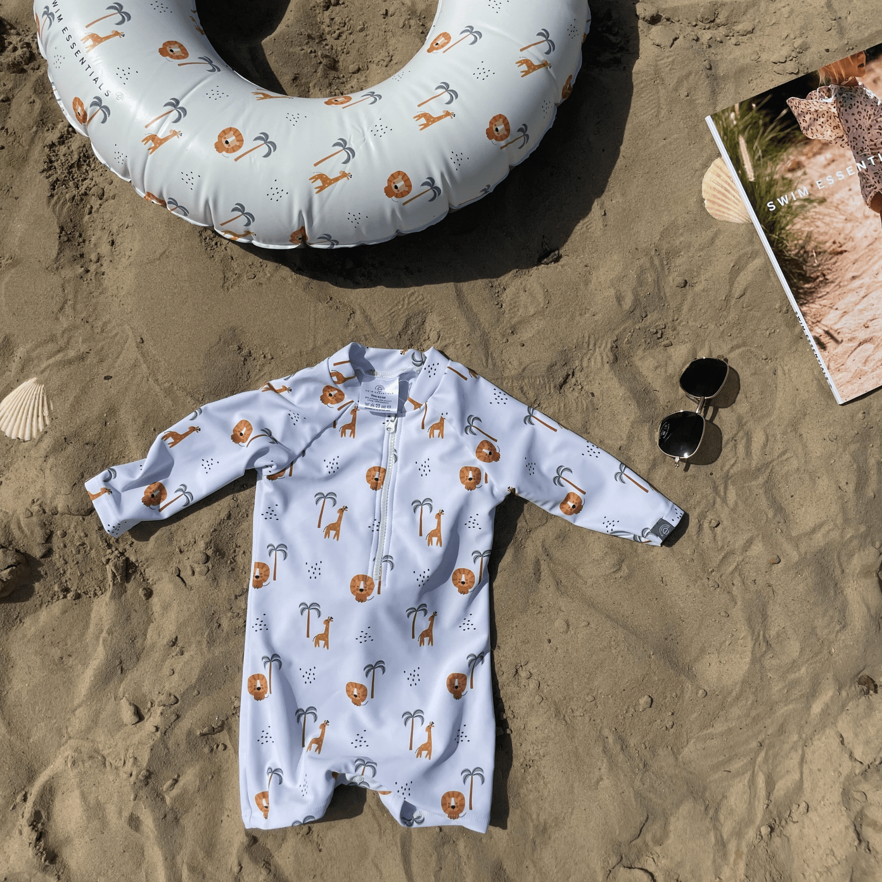 UV-Badeanzug Jungen - Mehrfarbig - Dschungel: 74/80 Swim Essentials      NATURKINDCHEN