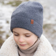 Strickmütze für Kinder aus Merino und Cashmere: Staubig rosa / 3-10 Jahre menique      NATURKINDCHEN