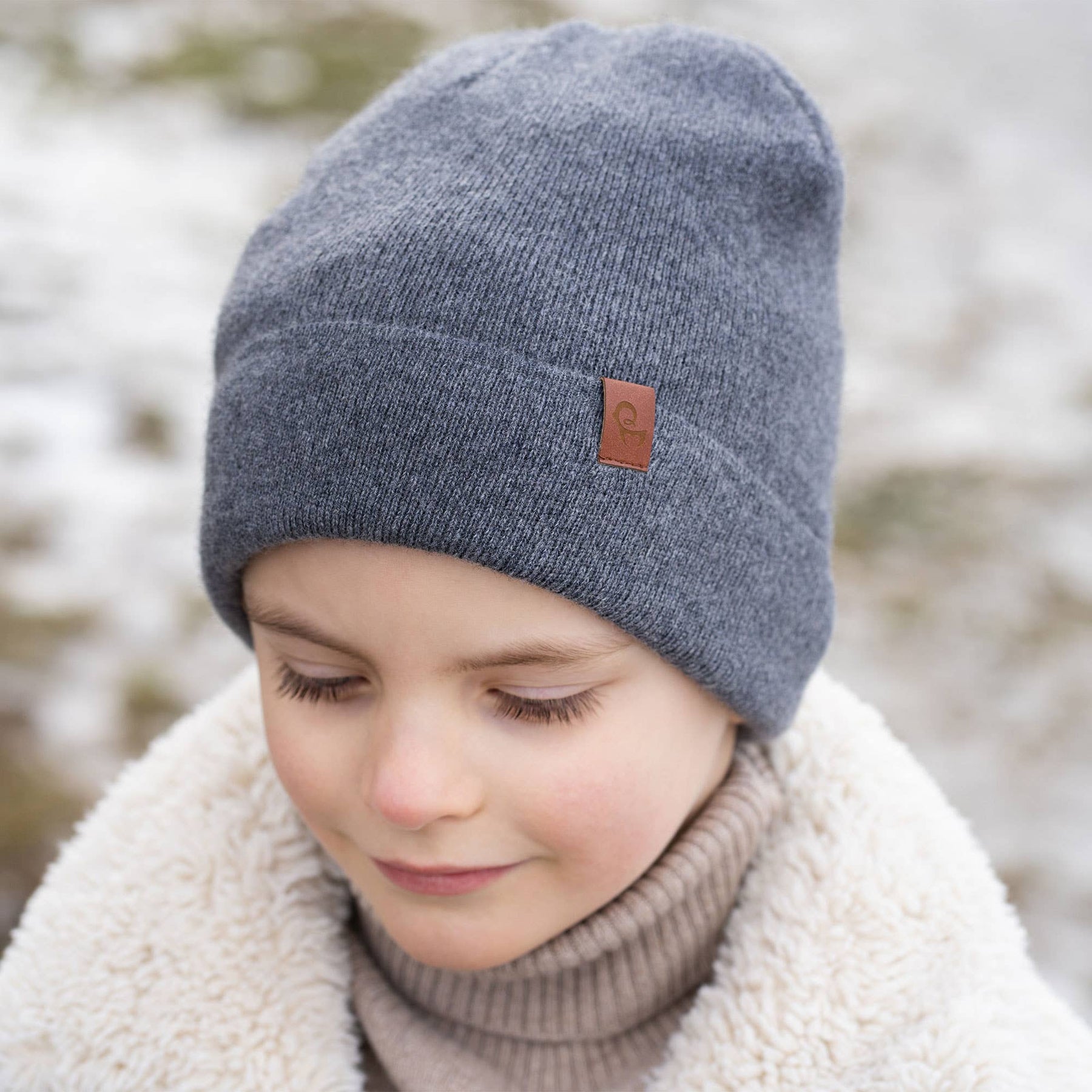 Strickmütze für Kinder aus Merino und Cashmere: Cremiges Beige / 3-10 Jahre menique      NATURKINDCHEN