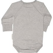 Body Bambu Classic Grau/Weiß: 50/56 Geggamoja      NATURKINDCHEN