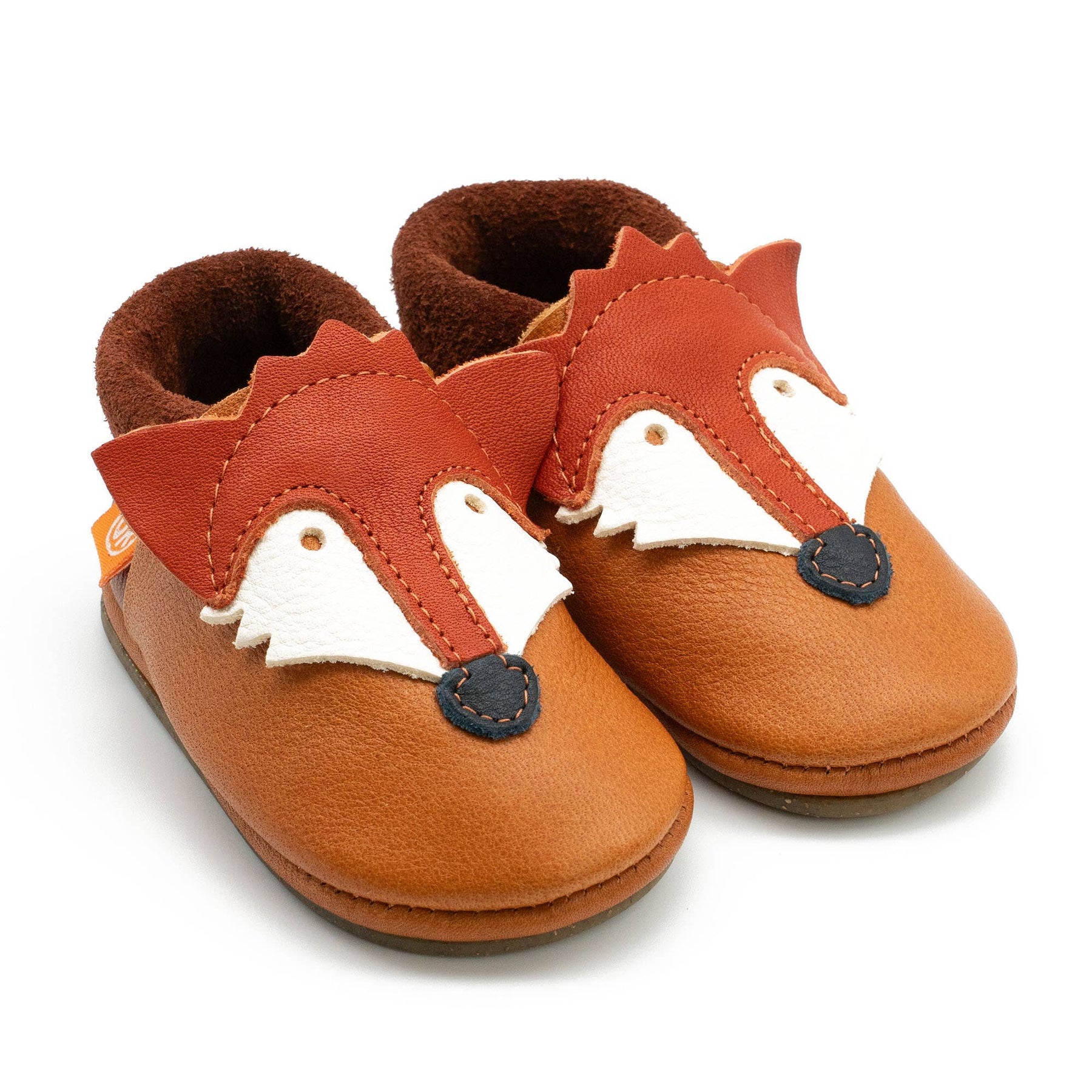 Barfußschuhe AMIGO Motiv Fuchs: Hellbraun / 28/29 Orangenkinder®      NATURKINDCHEN