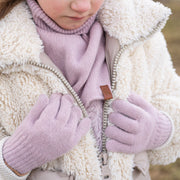 Strickhandschuhe aus Merinowolle und Cashmere für Kinder: Staubig rosa / 1 - 3 Jahre menique      NATURKINDCHEN