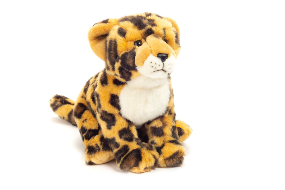Leopard sitzend 27 cm - Plüschtier - Stofftier Teddy Hermann      NATURKINDCHEN