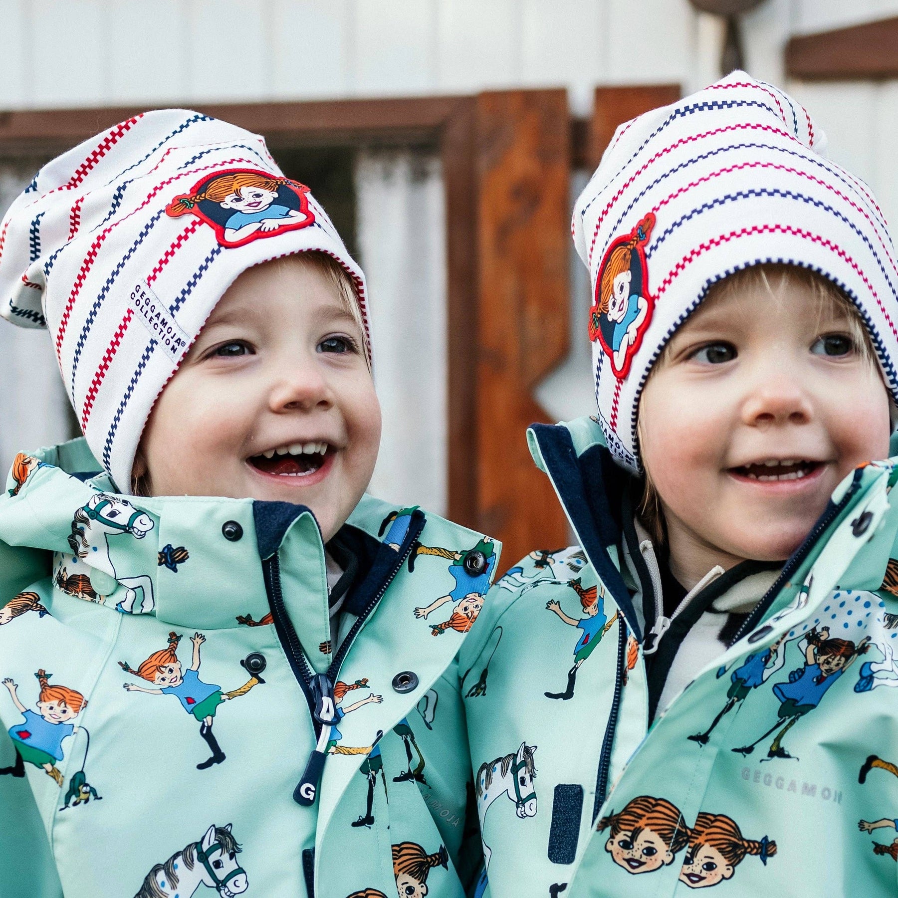 Regenjacke Pippi Langstrumpf Mint: 98/104 Geggamoja      NATURKINDCHEN