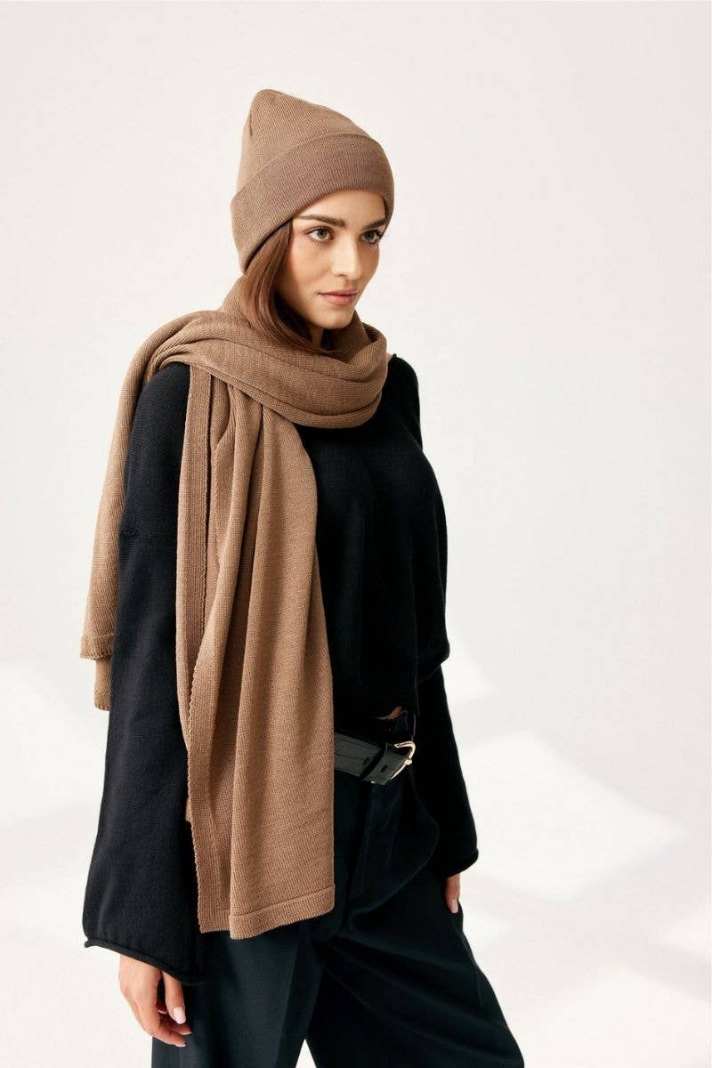 Klassische Mütze NAOMI aus 100% Merinowolle TOPSELLER: Kamel Ander      NATURKINDCHEN