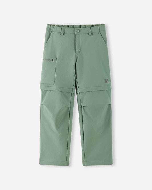 Reima Surina BugProof Kinder-Outdoorhose Stone Green – Die flexible 2-in-1-Hose NATURKINDCHEN      NATURKINDCHEN