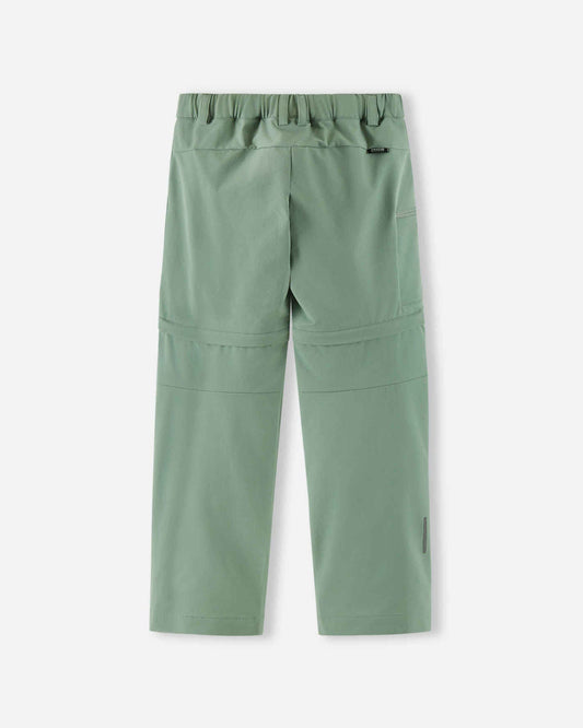 Reima Surina BugProof Kinder-Outdoorhose Stone Green – Die flexible 2-in-1-Hose NATURKINDCHEN      NATURKINDCHEN