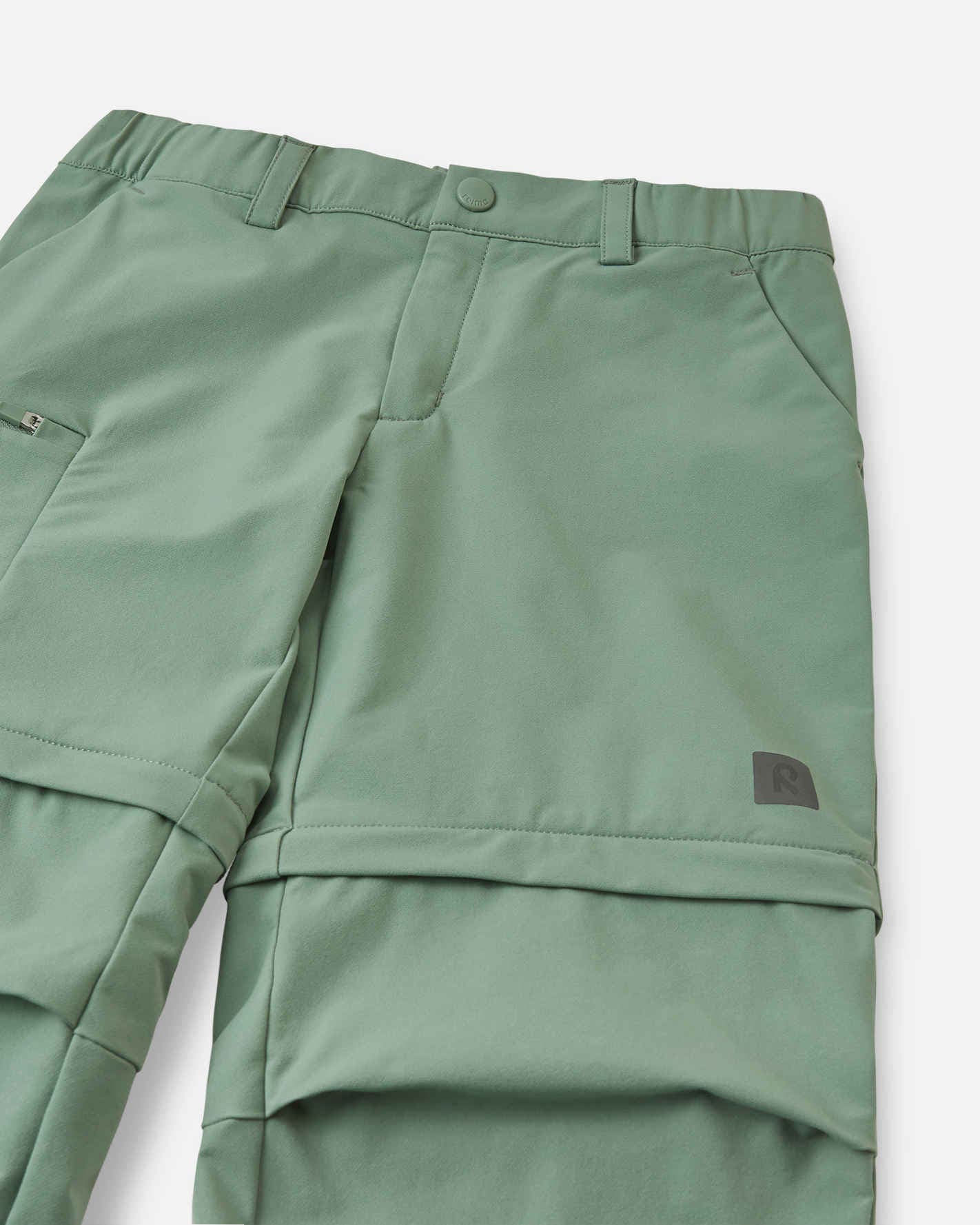 Reima Surina BugProof Kinder-Outdoorhose Stone Green – Die flexible 2-in-1-Hose NATURKINDCHEN      NATURKINDCHEN