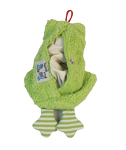 Bio Öko Kinder Mini Kissen "Frosch"/ FKM-5: Bio Dinkelkörner Pat & Patty      NATURKINDCHEN