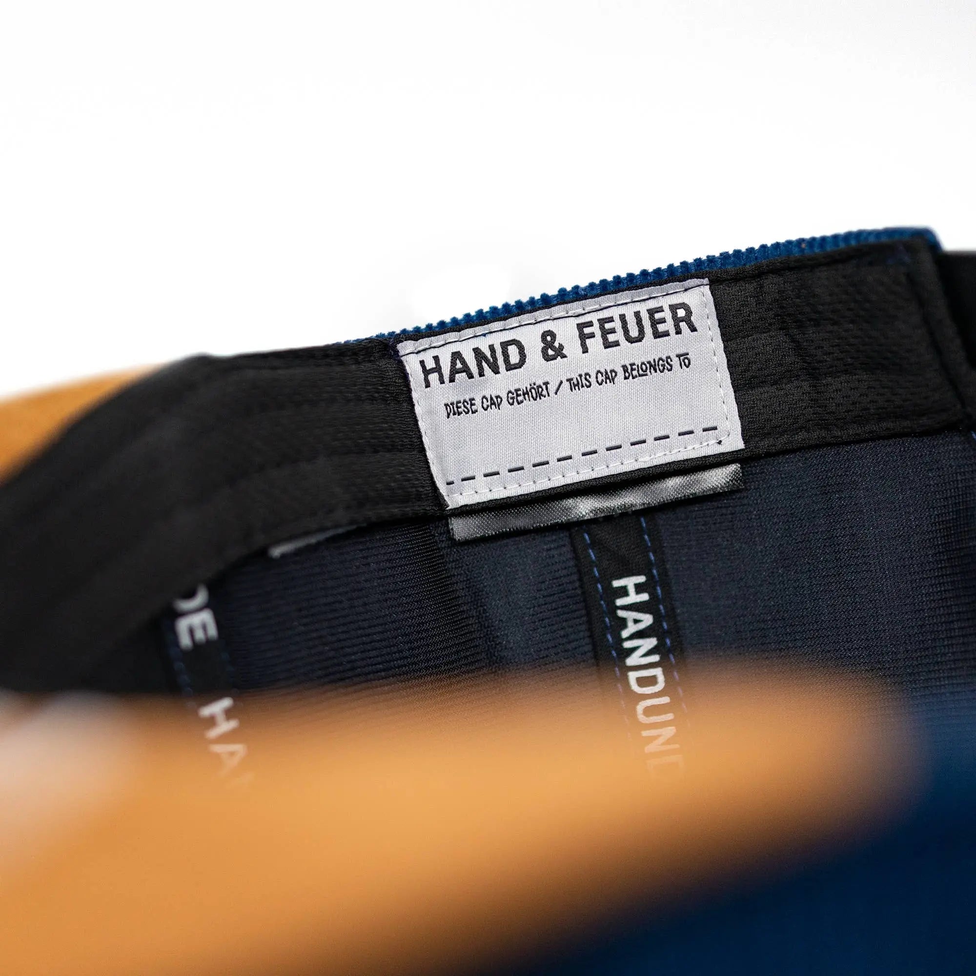 Frechdachs Snapback Cap für Kinder - Petrol Cord (Kids L) Hand und Feuer