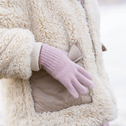 Strickhandschuhe aus Merinowolle und Cashmere für Kinder: Dunkelgrau / 7-10 Jahre menique      NATURKINDCHEN