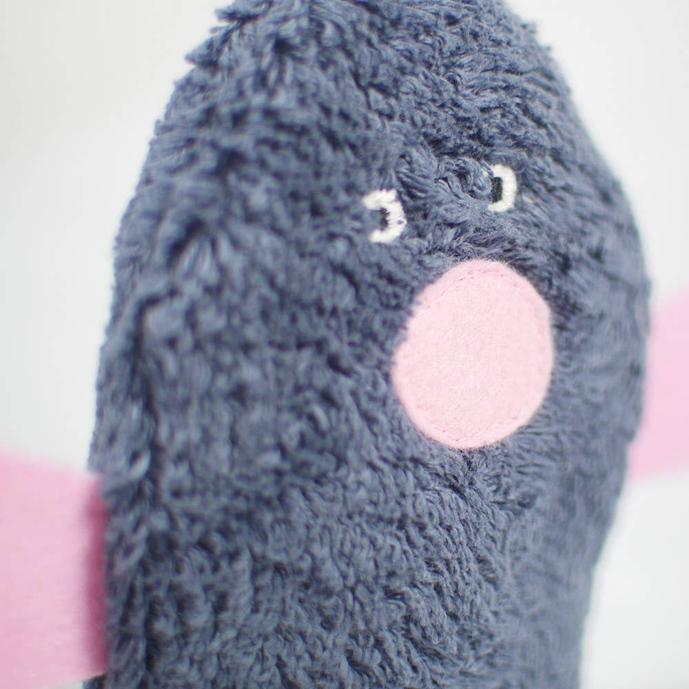 Bio Öko Kinder Mini Kissen "Maulwurf"/ MAUM-11: Bio Dinkelkörner/Lavendel
