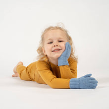 Strickhandschuhe aus Merinowolle und Cashmere für Kinder: Staubig rosa / 7-10 Jahre menique      NATURKINDCHEN